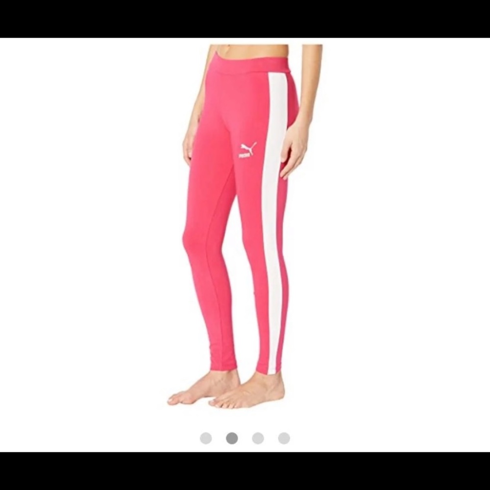 Puma rose & white leggings
